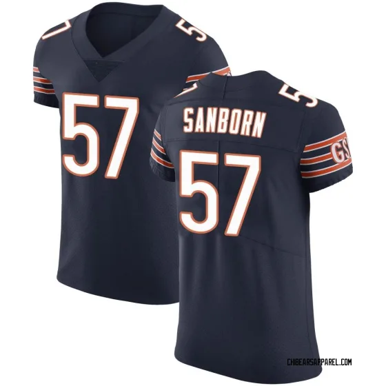 2022-23 CHICAGO BEARS SANBORN #57 NIKE GAME JERSEY (AWAY) M - W/TAGS